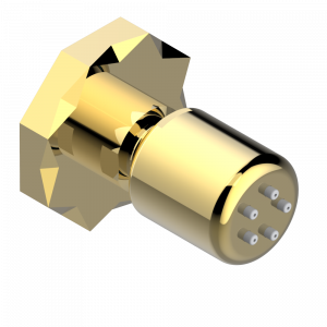 U2L-290/B Форсунка гидромассажная встраиваемая в стену 1/2" с защитой от жёсткой воды Thg-paris Nihal porcelaine bleue Золото
