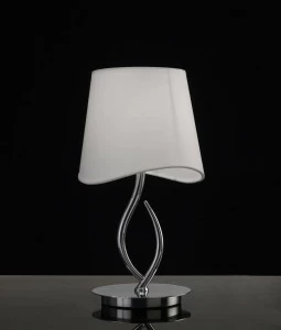 Настольная лампа Mantra Ninette Chrome 1905 MANTRA ИНТЕРЬЕРНЫЕ 079944 Белый;серебро