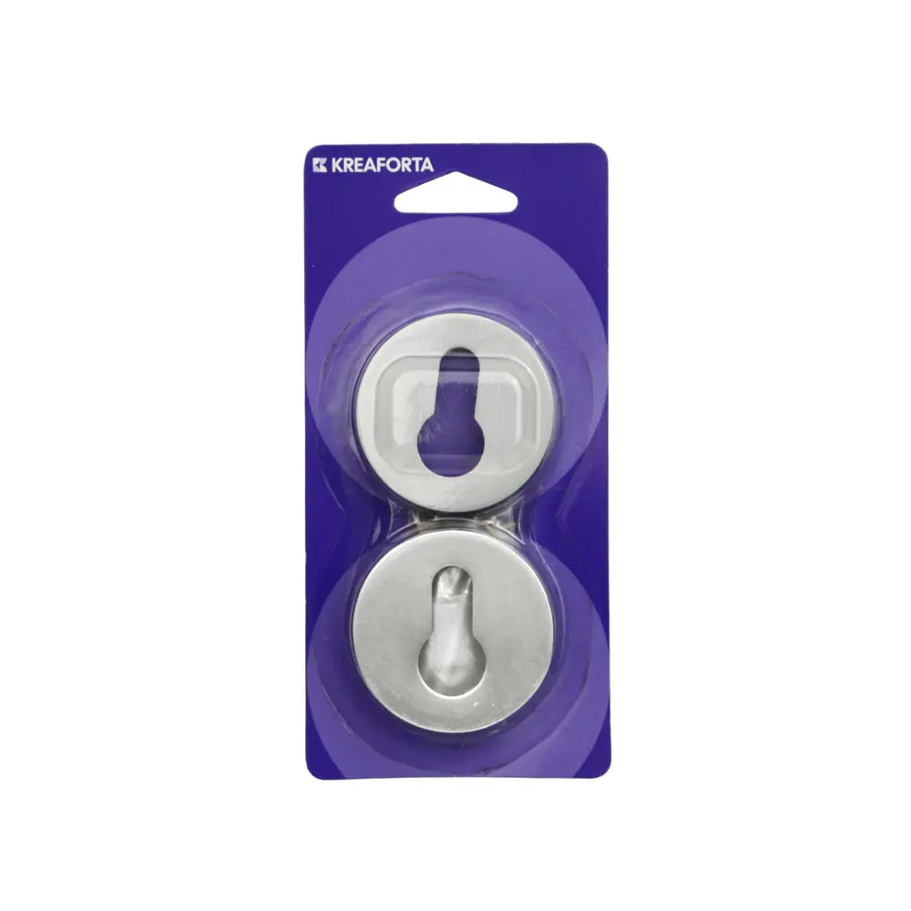 Накладка на замочную скважину KREAFORTA цвет хром 2 шт STLM-2043877 - Вид №3