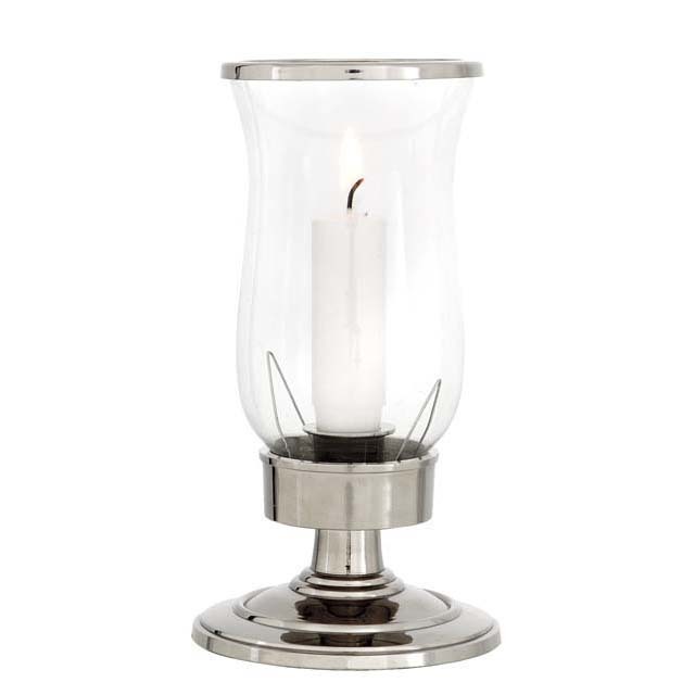 Подсвечник стеклянный на серебряной ножке Princess от Eichholtz EICHHOLTZ EICHHOLTZ 060314 Прозрачный  - Вид №1