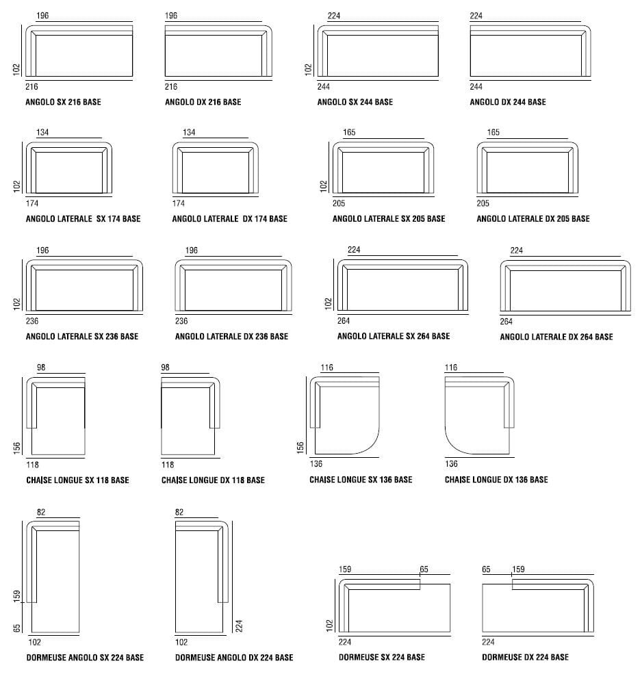Секционный диван из ткани Verzelloni Линдон ARCH-00077707 - Вид №22