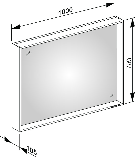 07896172000 Зеркало с подсветкой KEUCO Lichtspiegel - Вид №13