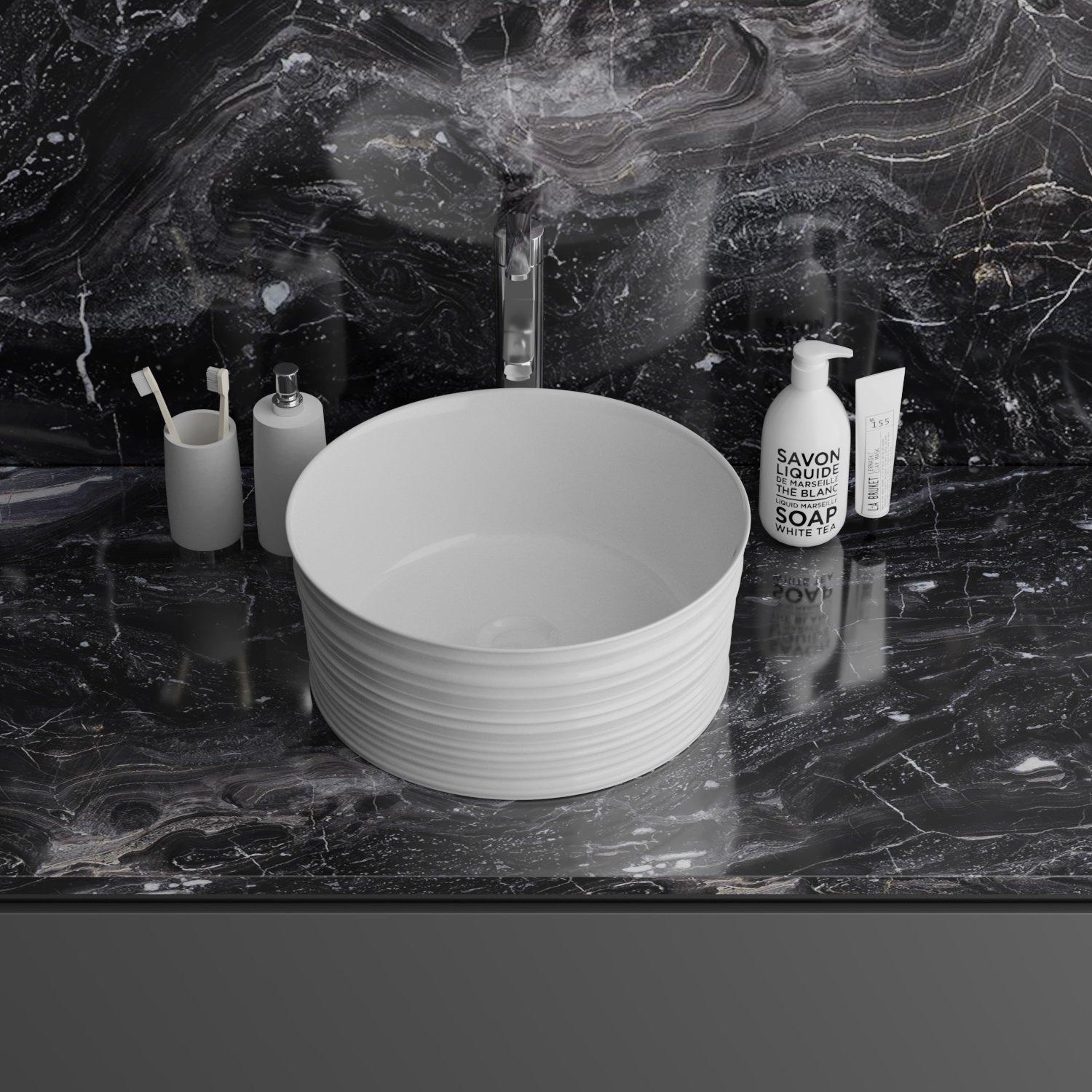 GR-3025 Накладная раковина на столешницу  прямоугольная Grossman 