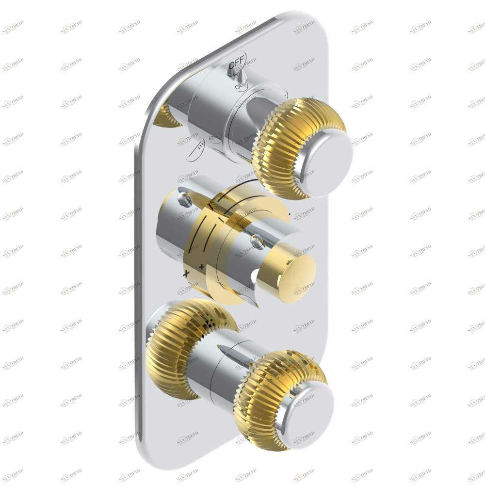 U4D-5540BE Внешняя часть с ручками регулировки для арт. G00-A00-5540AE Thg-paris Diplomate Royale Хром/золото U4D 5540BE CAT.A