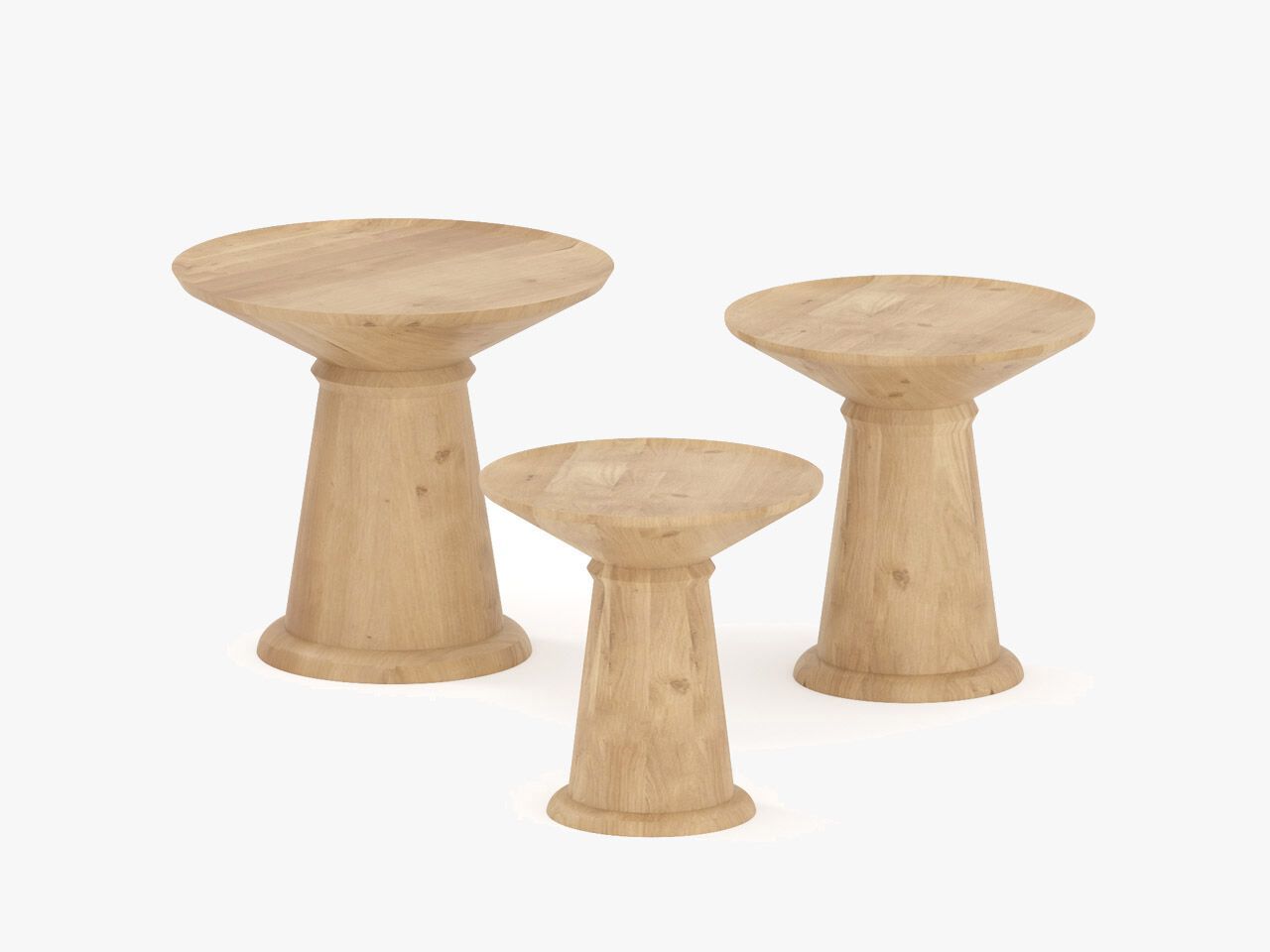 Журнальный столик / табурет из массива дерева Air Division ARCH-00141336 - Вид №1