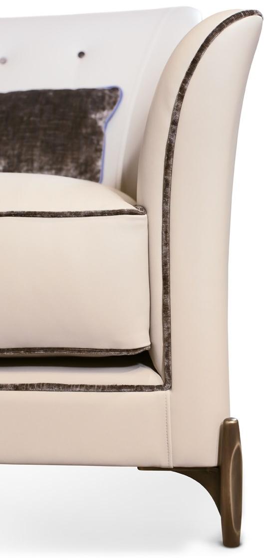 Bellotti Ezio Стеганое кожаное кресло с подлокотниками Gea 2019-60 - Вид №3