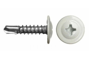 17443062 Саморез ПШС 4,2х16 RAL 9003, 200 шт. 1-0017080 Госкреп