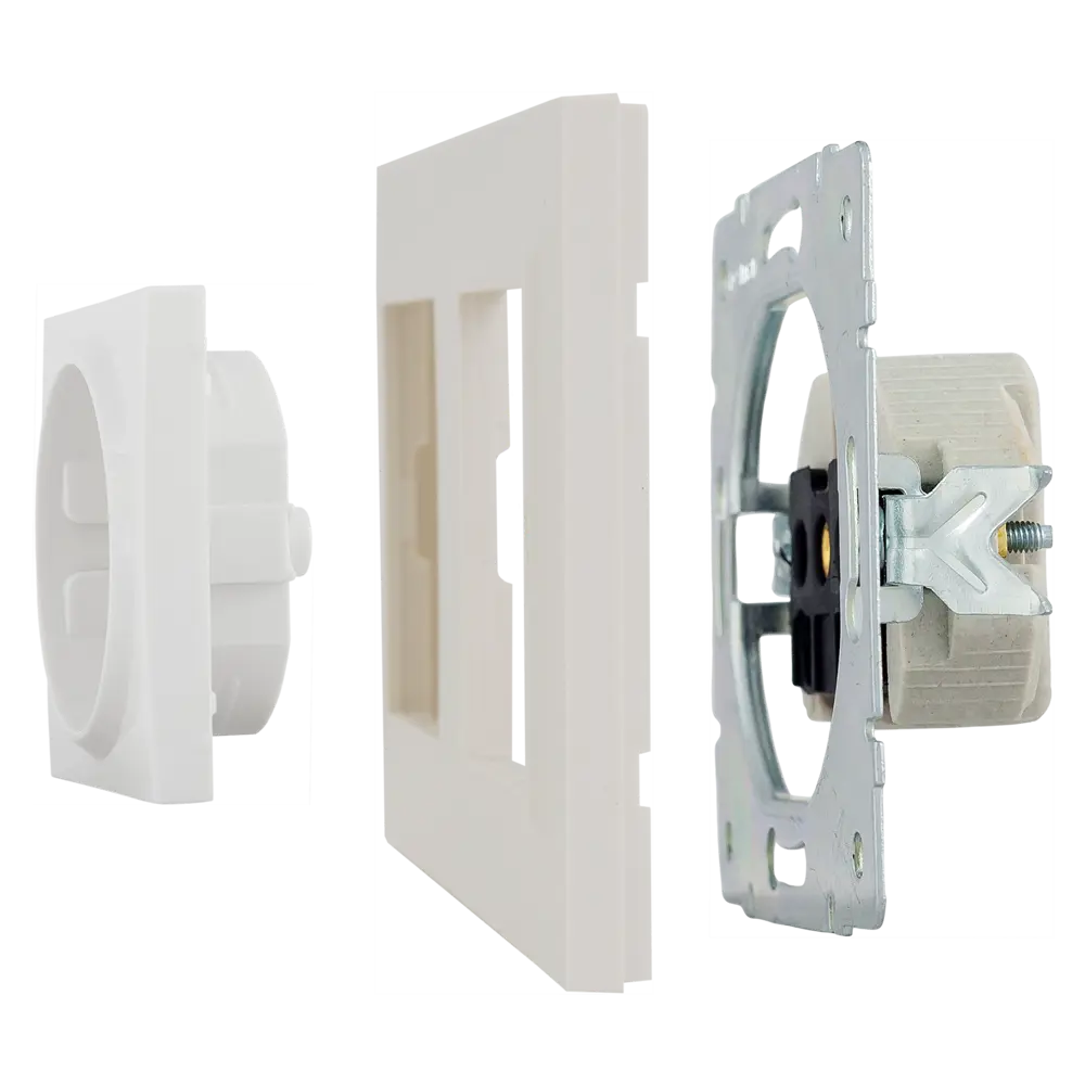 Рамка для розеток и выключателей Legrand Structura 2 поста цвет слоновая кость STLM-2117042 - Вид №3