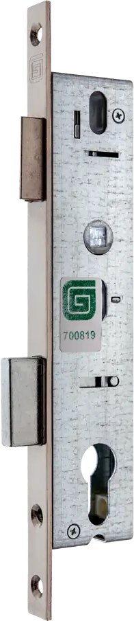 Врезной замок Гардиан Profi 25.11.16 с защелкой в хромированном исполнении 82391217