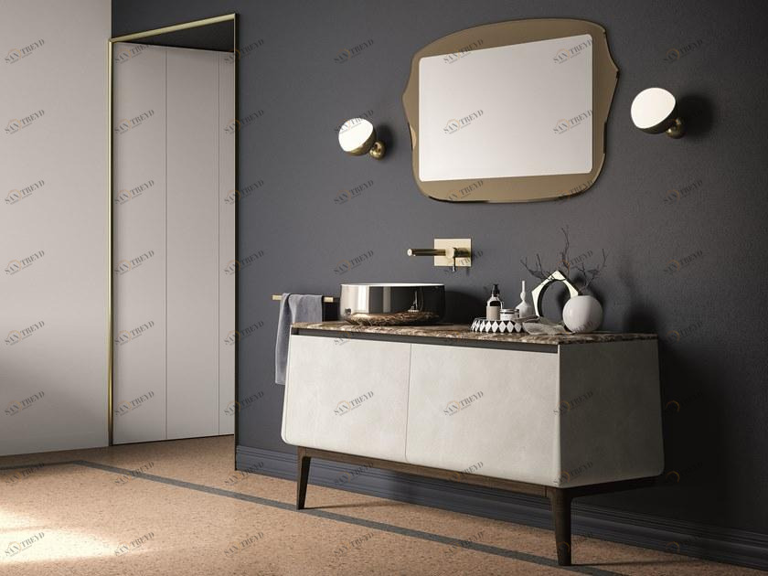 Birex Лаковая тумба под умывальник с дверцами Campus sun-id-1458077