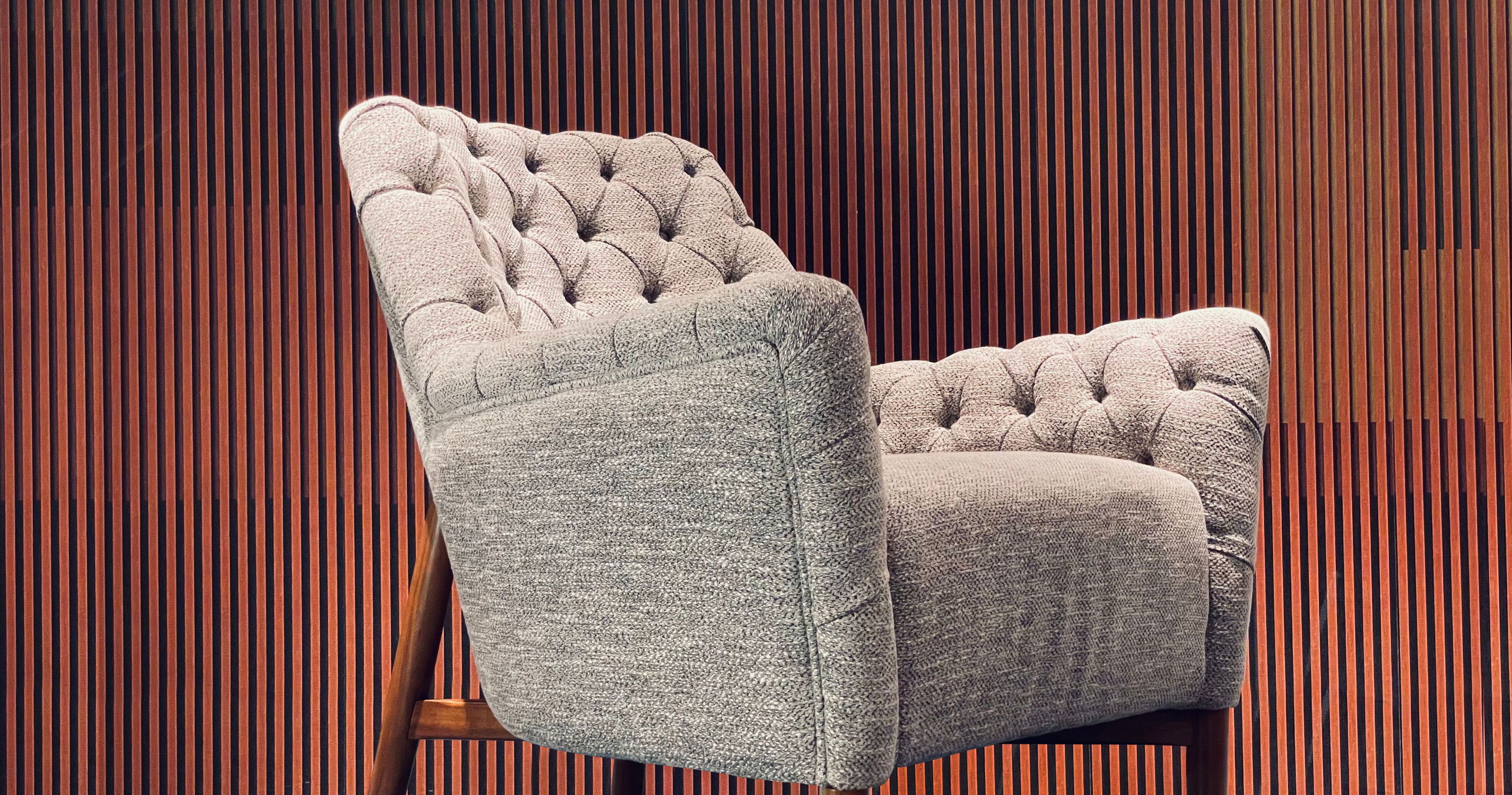 Тканевое кресло с подлокотниками Borzalino EVE CAPITONNÉ ARCH-00030213 - Вид №4