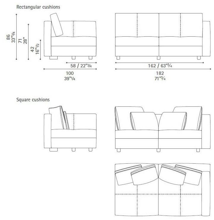 Poltrona Frau Модульный диван La collezione - divani e poltrone sun-id-1459157 - Вид №34