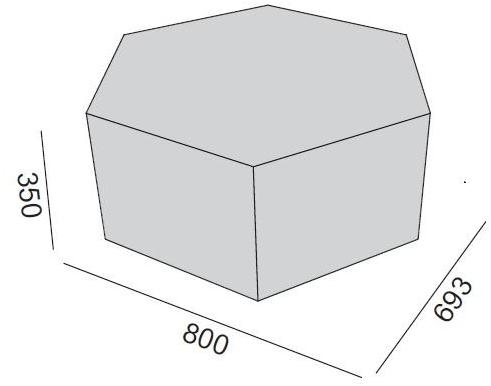 B-LINE Пуф из ткани sun-id-1500215 - Вид №11