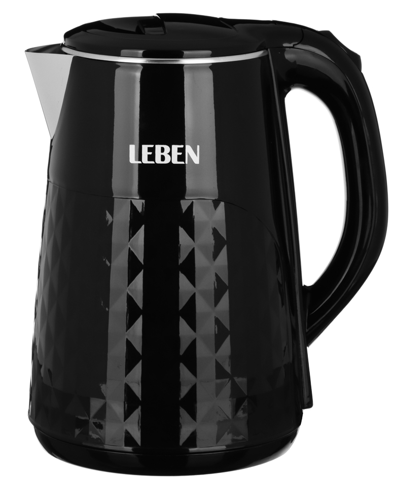 9237196 Электрочайник LEBEN 291-107 черный STDN-0004076