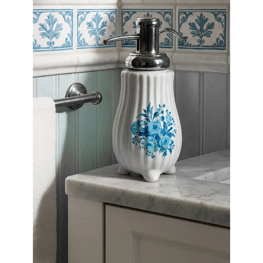 Дозатор для мыла версаль керамика белый Santreyd STLM-2029243 - Вид №6