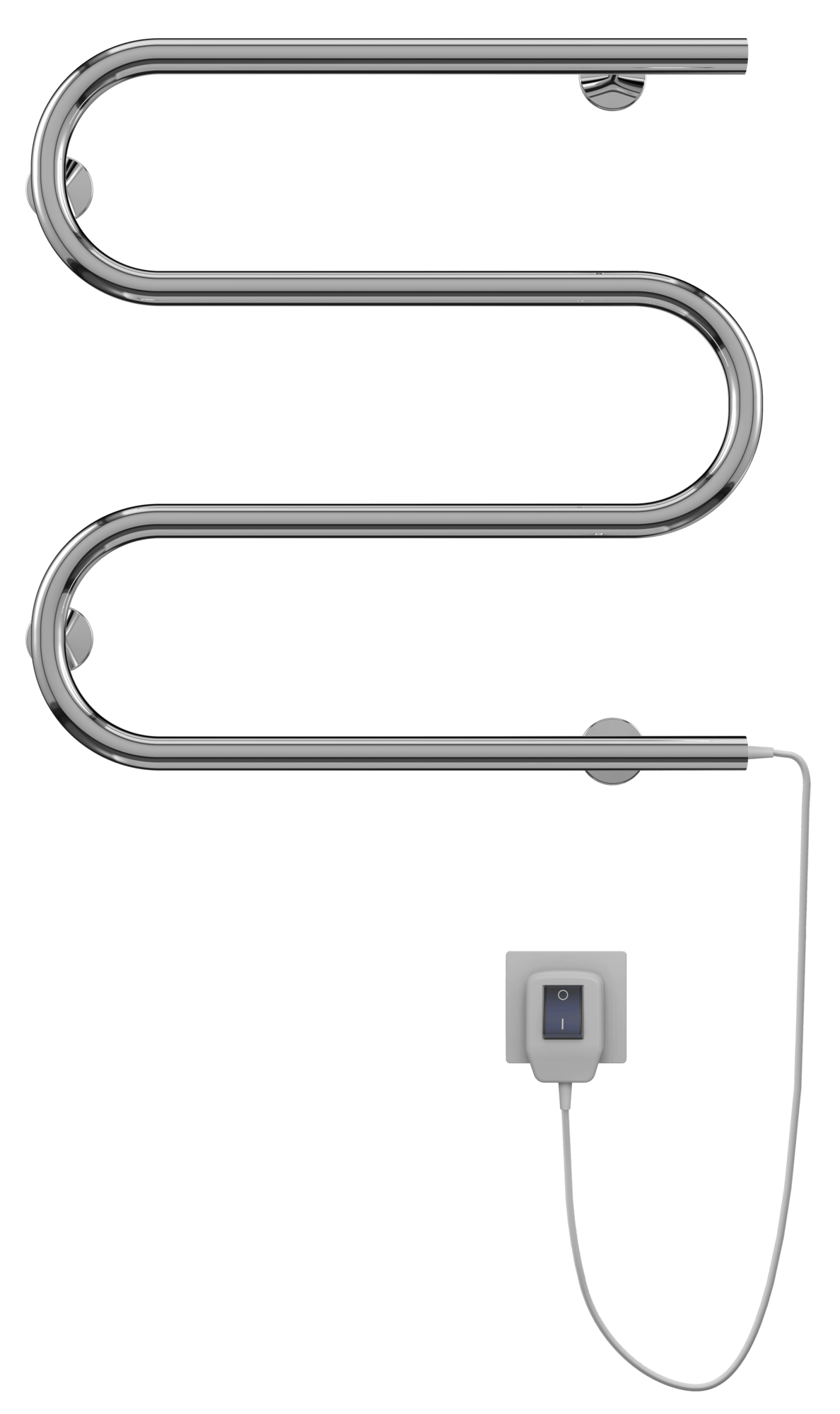 4620768883903 ЭЛЕКТРИКА Электро 25 М-обр 400х500 Полотенцесушитель TERMINUS RAL 9005 матовый  - Вид №1