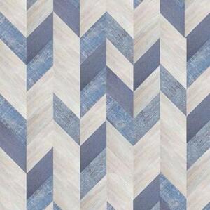 Паркет Ёлка CorkStyle Chevron Chevron Blue Дизайнерский (Гладкая) 1235х305 мм.