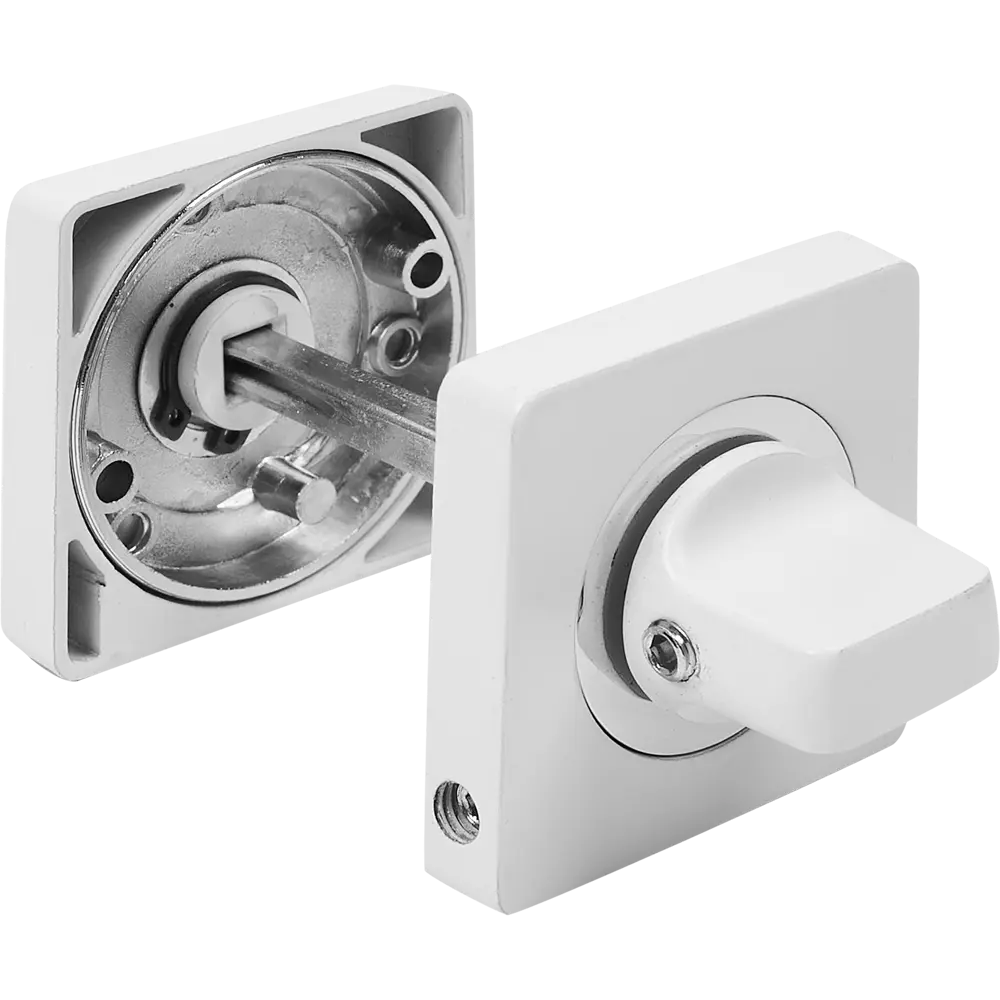 Накладка фиксатор цвет матовый белый/хром Santreyd STLM-2014020 - Вид №1