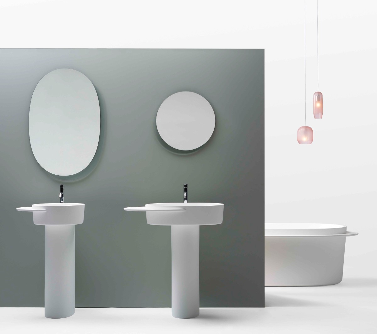 Ex.T Plateau L Настенное зеркало EXSPLPLAT/PINK-maison  - Вид №3