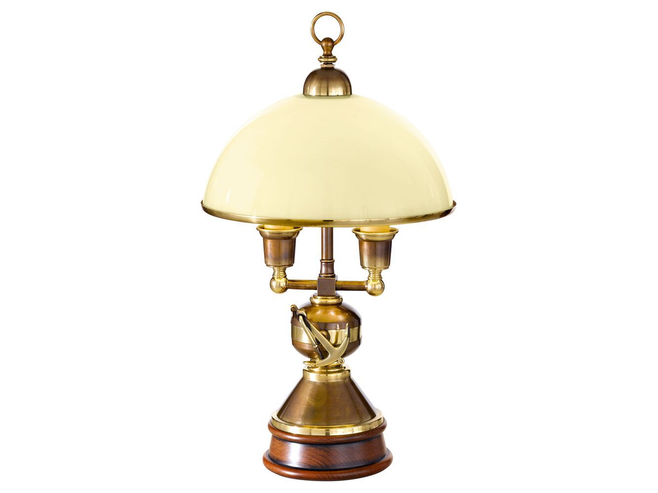 Латунная и стеклянная настольная лампа Cremasco Illuminazione Венецианская традиция ARCH-00140208 - Вид №1