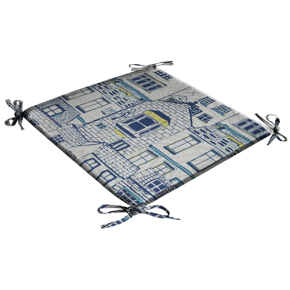 Галета на табурет «Город» 35x35 см цвет мультиколор LINEN WAY STLM-2140887 - Вид №1