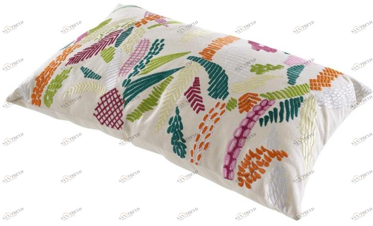 Ligne Roset Прямоугольная подушка из хлопка с рисунком Jungle 11020606