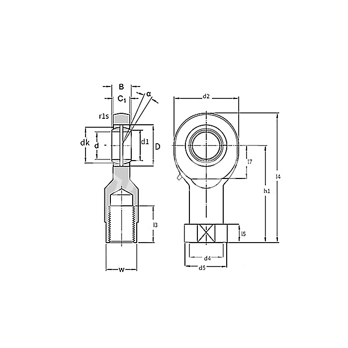 IS2687 Шарнирный наконечник SI8E ISKRA  - Вид №1