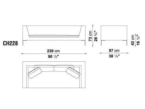 Угловой диван из ткани B&B Italia ARCH-00112684 - Вид №16