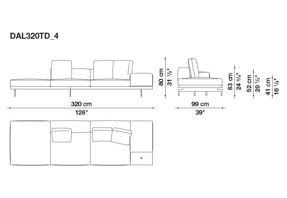 3-местный тканевый диван B&B Italia док ARCH-00033457 - Вид №51