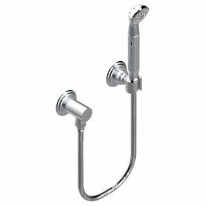 A2E-52 Душ ручной стильный встраиваемый в стену, шланг, стационарный кронштейн и колено для душа Thg-paris Venice Хром