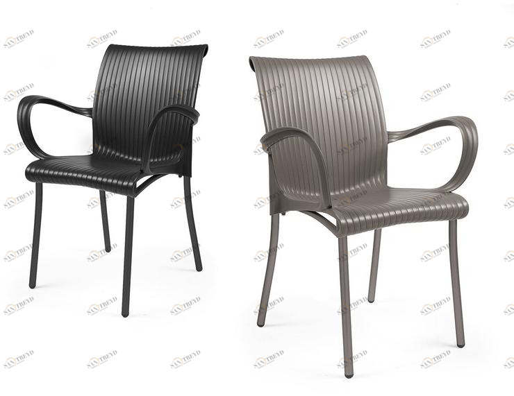 Nardi Штабелируемый садовый стул в современном стиле с подлокотниками sun-id-1346550