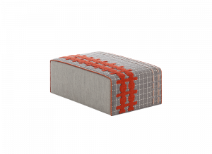 100255 Пуф большой E Grey GAN Bandas