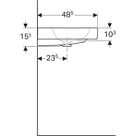 124093000 Раковина Geberit iCon Geberit  - Вид №36