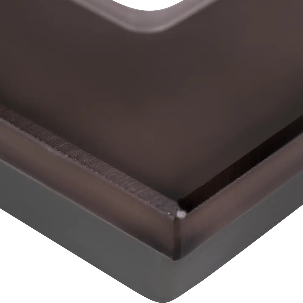 Рамка для розеток и выключателей Werkel Favorit 1 пост стекло цвет коричневый STLM-2129281 - Вид №3