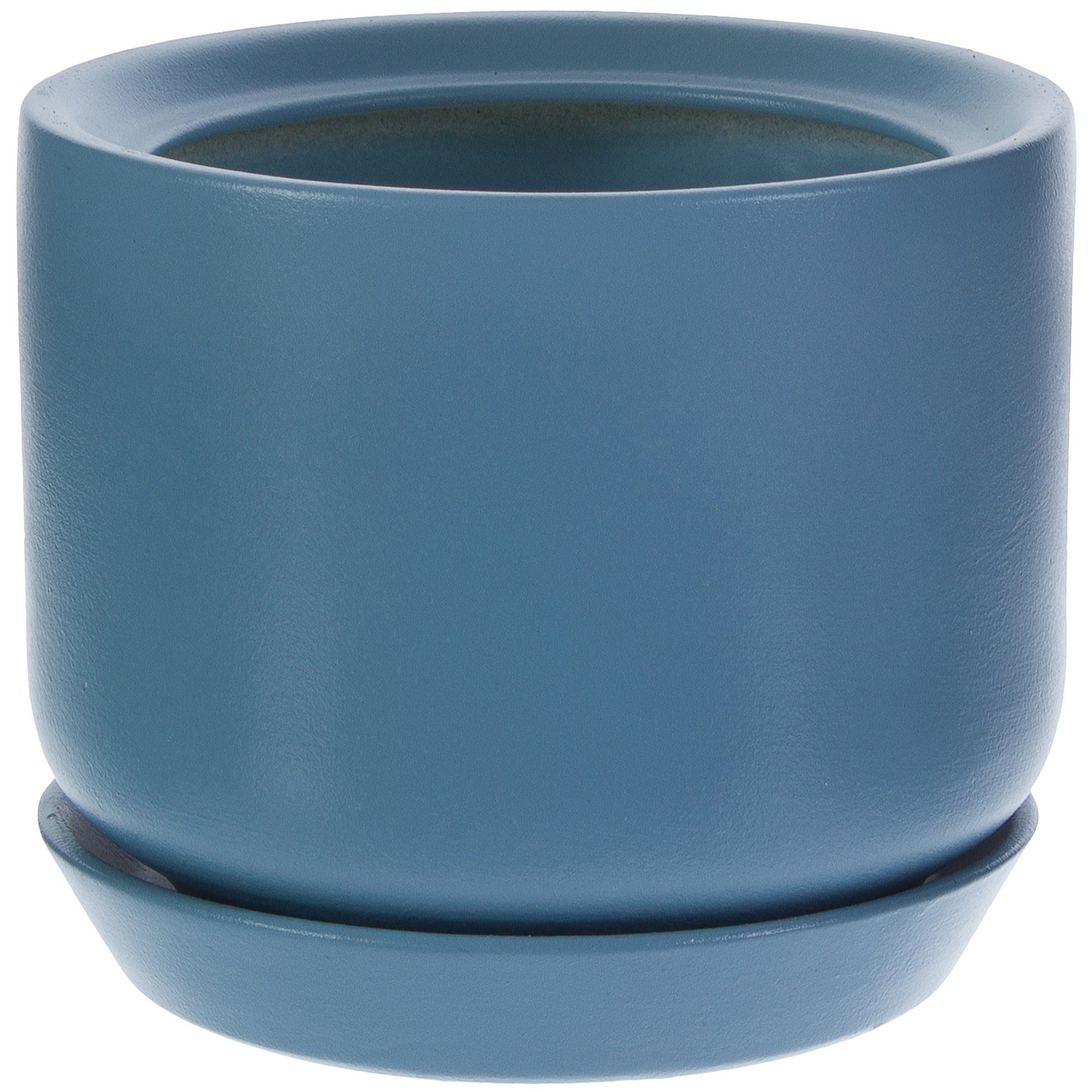81932582 Горшок цветочный ø15 h15 см v1.2 л керамика бирюзовый Орфей Santreyd