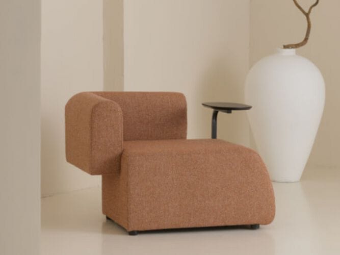 Тканевое угловое кресло с журнальным столиком Shishka Project Candy ARCH-00033305