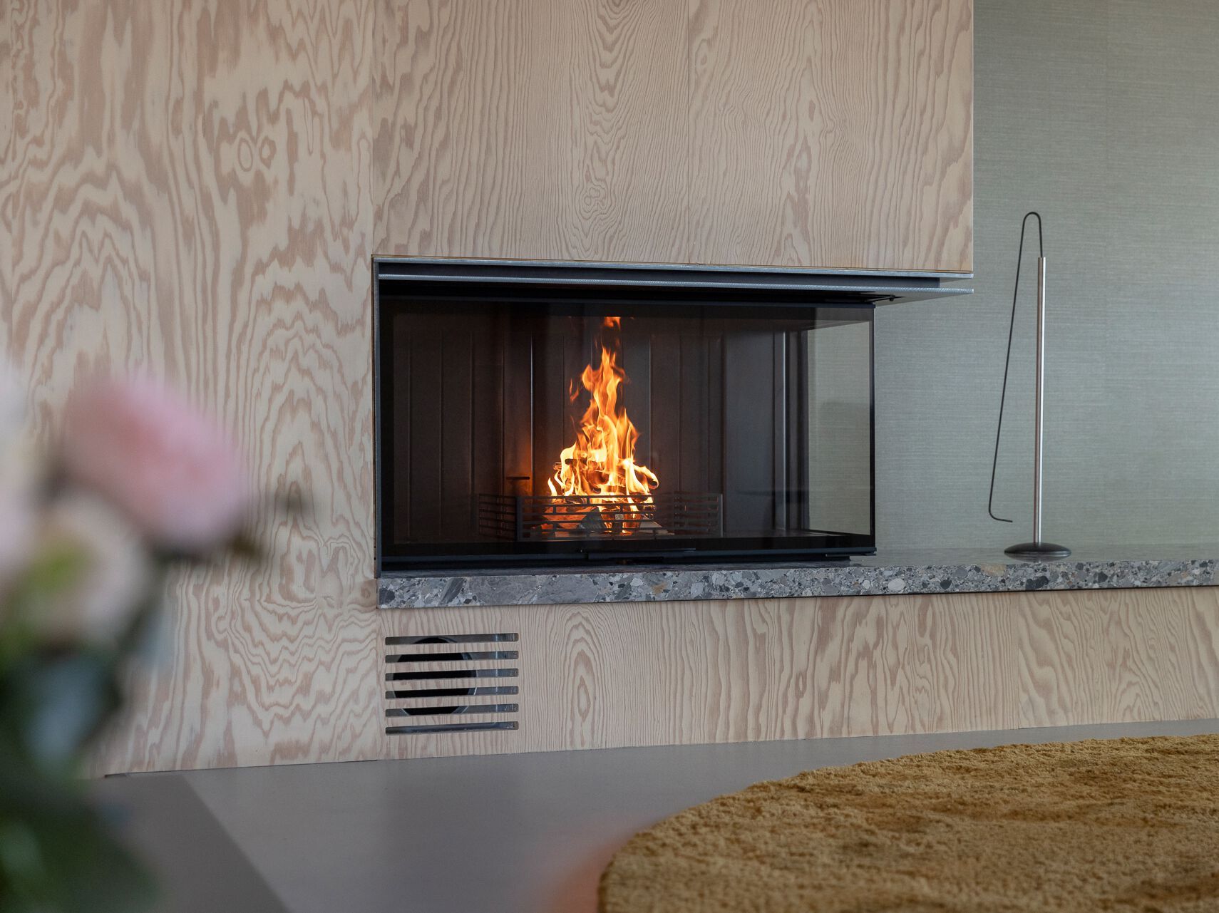 Стальной дровяной угловой камин RÜEGG RII ARCH-00078384