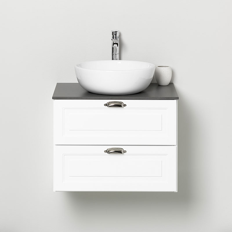 20071241 Шкаф Для Умывальника Dawn 600 Белая Рама, С Открыванием Westerbergs Белый  - Вид №2