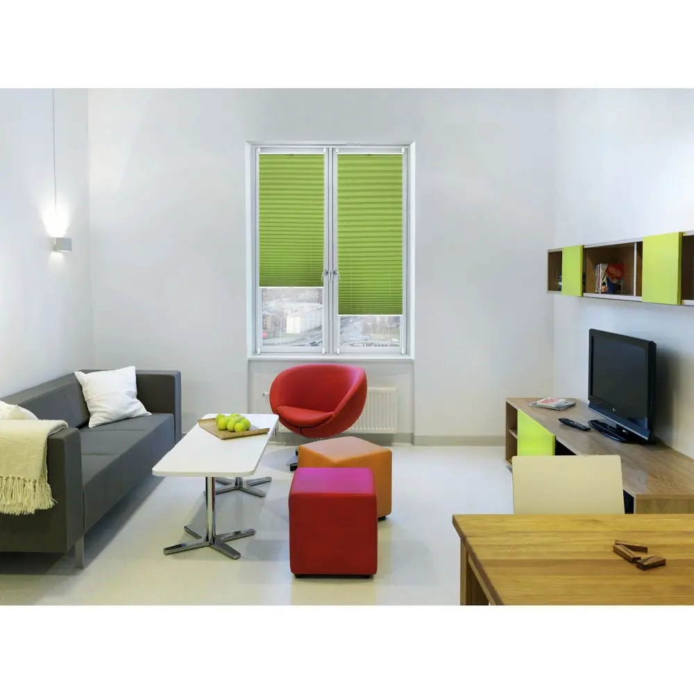 Плиссе с ручкой Шантунг 45х160 см текстиль цвет зелёный Santreyd STLM-2160081 - Вид №7