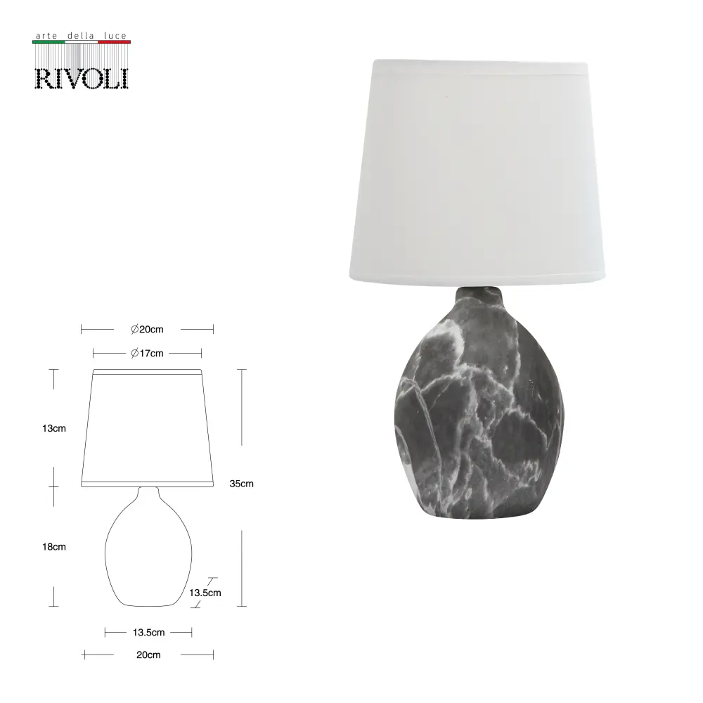 Настольная лампа Rivoli Chimera 7072-501 цвет черно-белый 86710917 STLM-2067134  - Вид №11