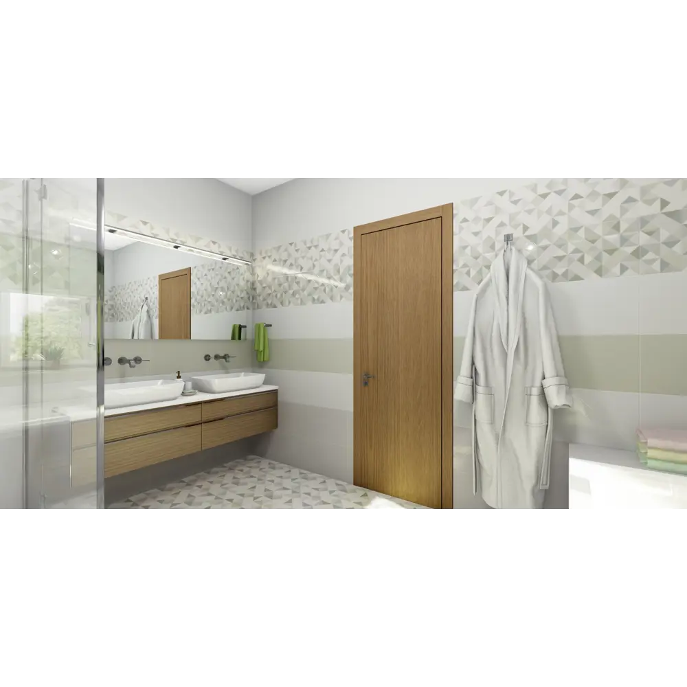 Плитка настенная «Керкира» 1 60x30 см 1.98 м² цвет серый Керамин STLM-2201002 - Вид №4