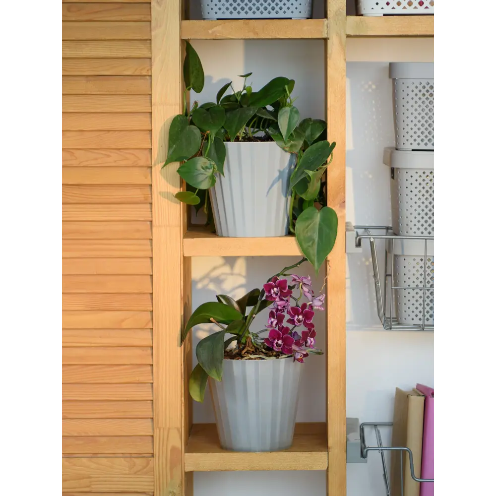 Горшок цветочный Ingreen Sand ø19 h17.7 см v3.3 л пластик утренний туман STLM-2139622 - Вид №5