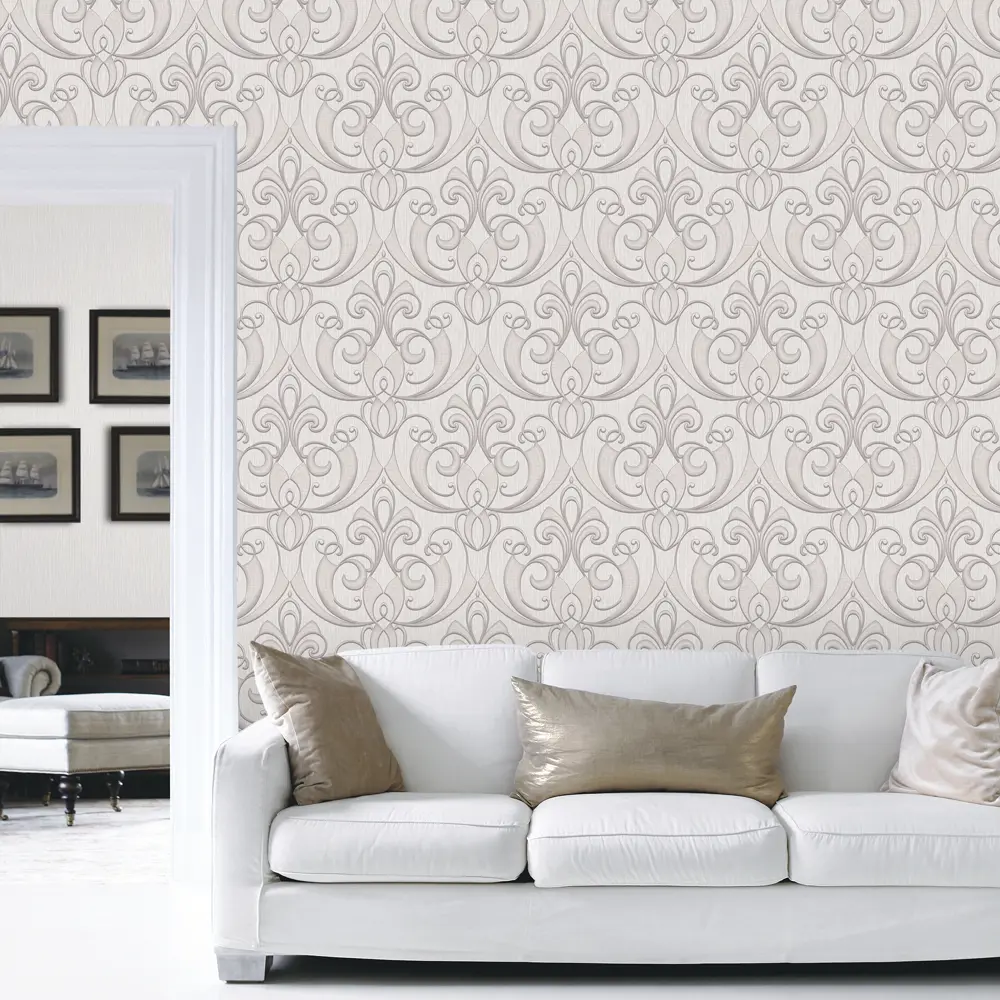 Обои флизелиновые Erismann Elegance бежевые 1.06 м 3633-4 STLM-2185290 - Вид №2