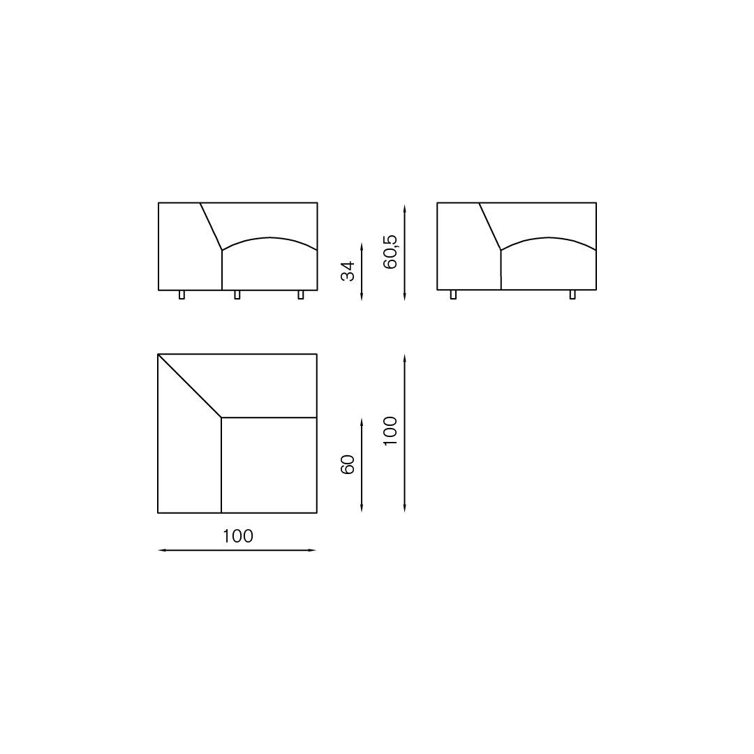 Модульный диван BALERI ITALIA MISS MATCH ARCH-00024070 - Вид №19