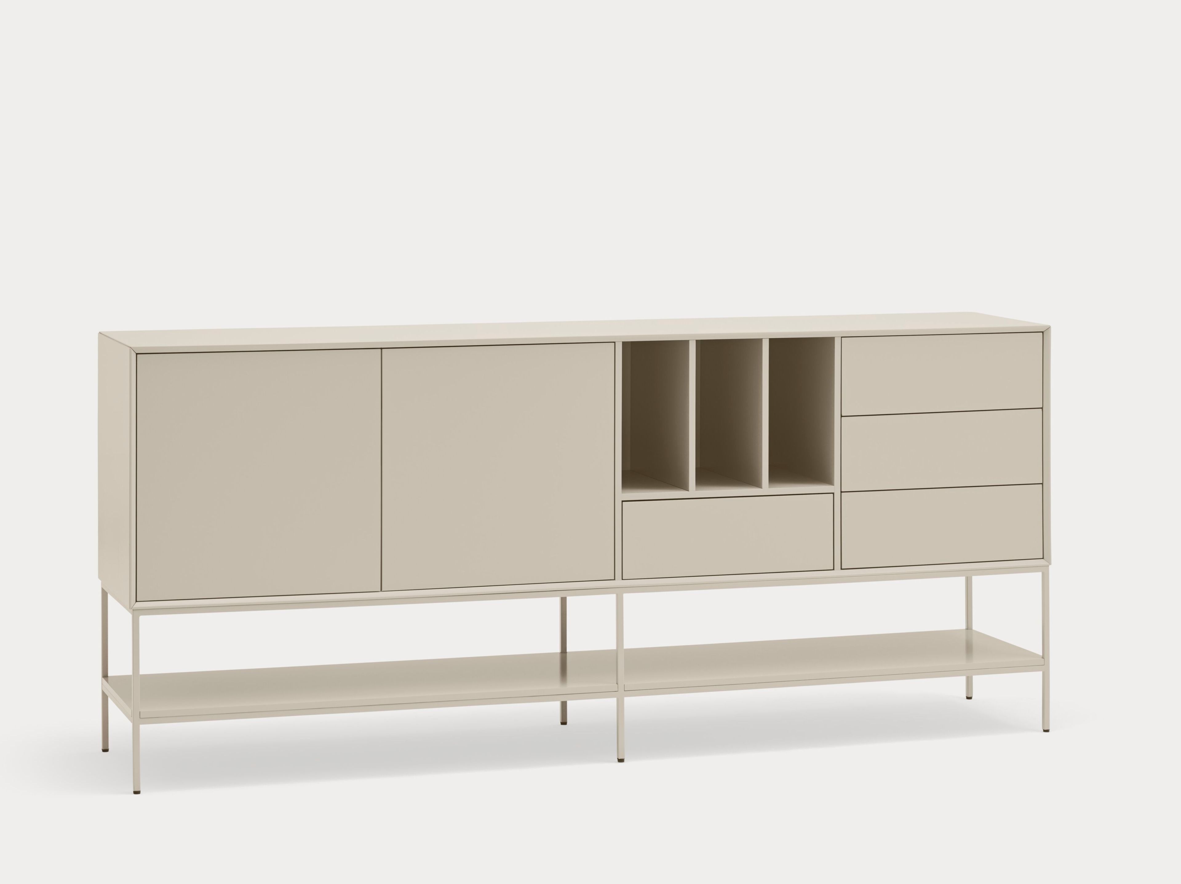 Шкаф из МДФ с распашными дверцами и ящиками TEULAT Platt ARCH-00010353 - Вид №8