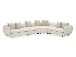 5-местный угловой тканевый модульный диван