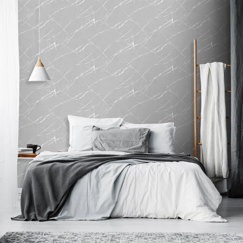 Флизелиновые обои Ateliero Rinaldi серые с текстурой тиснения 87904546 STLM-0830882 - Вид №3