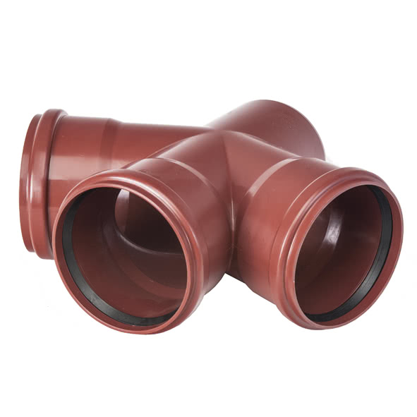 8M3187D110110 SANHA M3-187D крестовина, угол 87,5°  DN 100x100 / OD 110x110 мм  - Вид №1