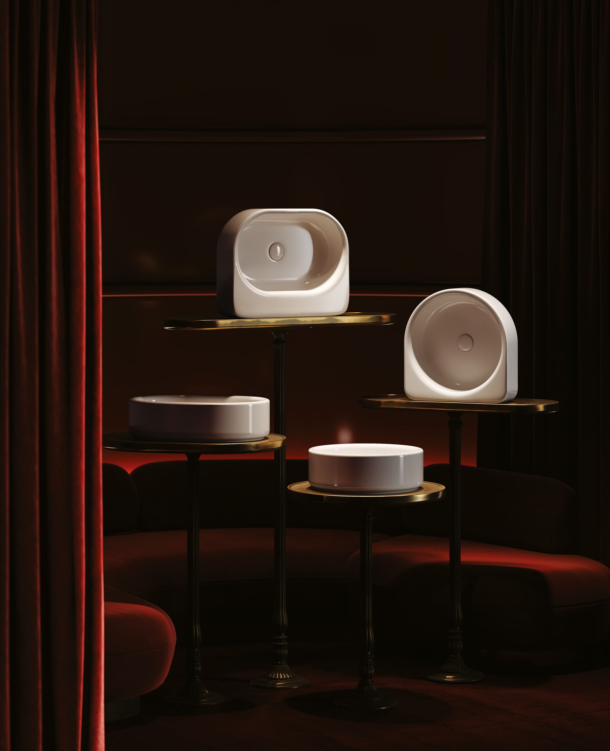 Керамическая столешница овальная раковина ArtCeram Won ARCH-00117646 - Вид №2