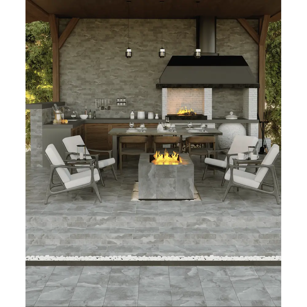 Плитка клинкерная Керамин Касл Рок 2 24.5x6.5 см 0.54 м² цвет серый Не применимо STLM-2037332 - Вид №4